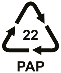 Recycling-Code 22, Papier (PAP)