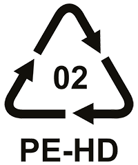 Recycling-Code 02, Polyethylen hoher Dichte (PE-HD)