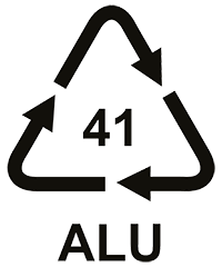 Recycling-Code 41, Aluminium (ALU)